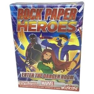 Rock Paper Heroes Enter Danger Room Marvel Action Card Game NEW SEALED